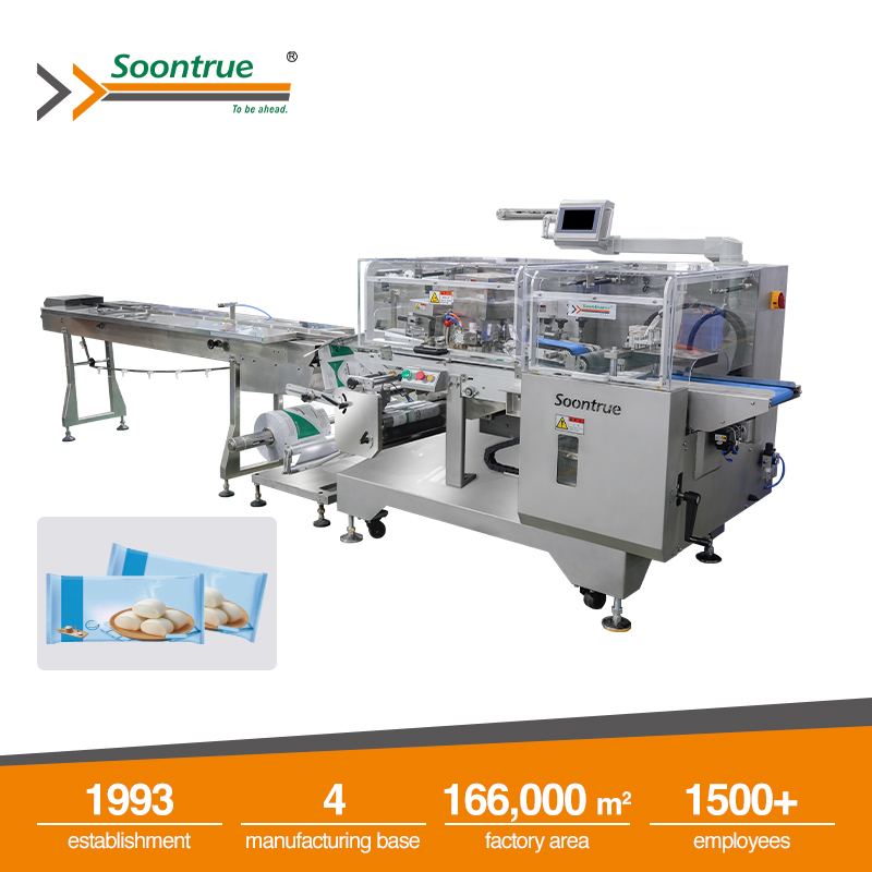 Flow packaging machine